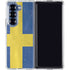 Sweden Flag Distressed Galaxy Z Fold6 Clear Case